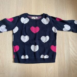 Tucker and Tate Girls Heart Sweater -  3t